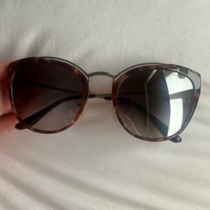 PRADA Womens Sunglasses (Mirror Lens and tortoise rim)
